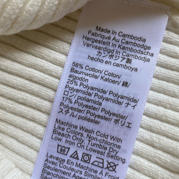 NWT J.Crew Short-Sleeve Cardigan Sweater Women's Size S Scallop Trim Ivory - Picture 11 of 14